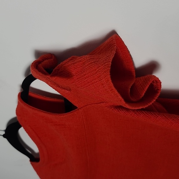 MADEWELL Cold Shoulder Skylark Cotton Blend Red Swing Top Size XS - Picture 11 of 13